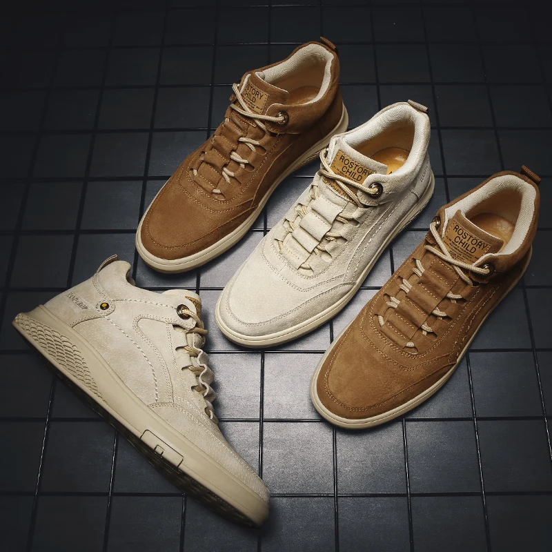 

2020 Men Shoes Classic Men Casual Shoes High Quality Leather Men Flat shoes Outdoor Shoes for Men Autumn Zapatillas De Deporte