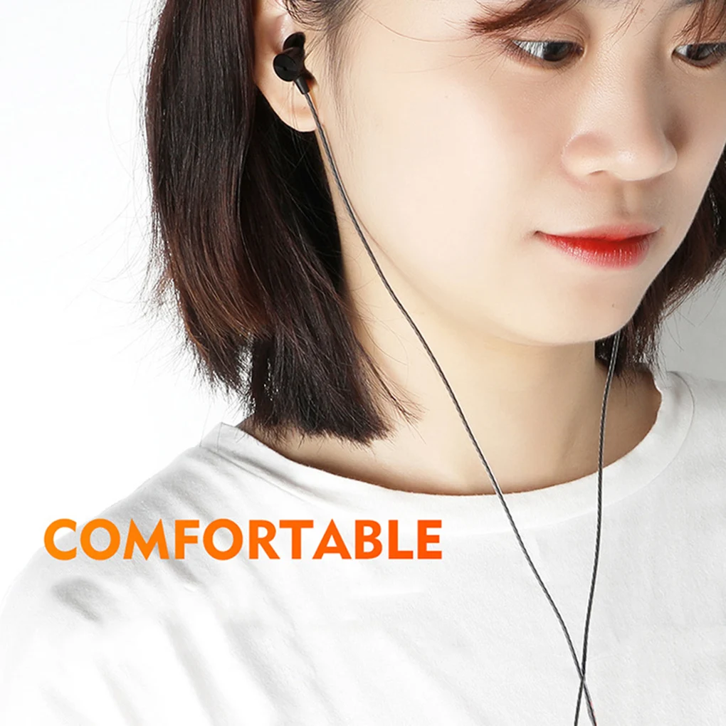 Наушники-вкладыши с проводным управлением наушники типа C басовые металлические