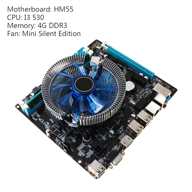 

Материнская плата HM55 для компьютера, I3 I5 Lga 1156, 4 Гб