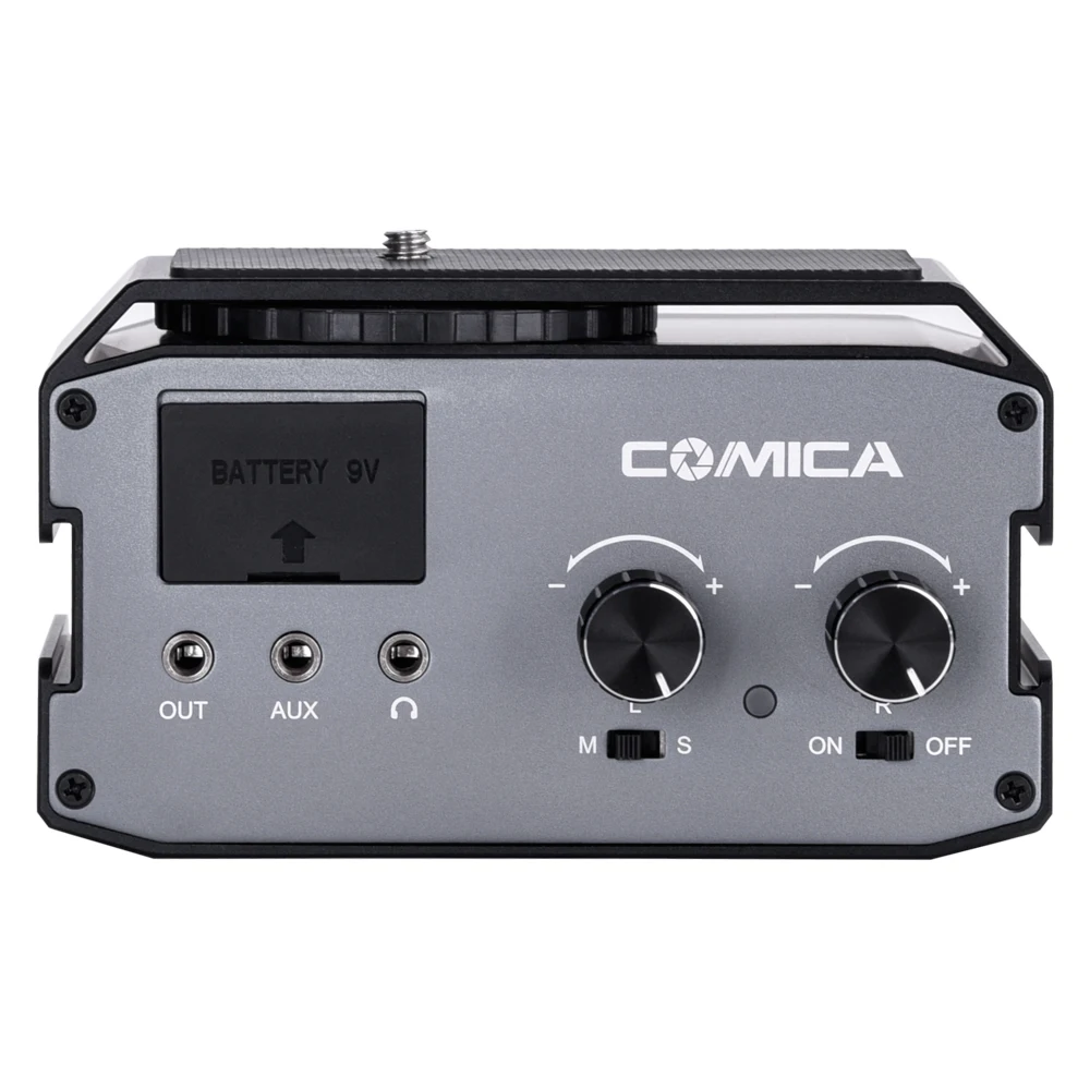 Comica CVM AX3 XLR аудиоустройство предусилитель с двумя разъемами XLR/3 5 мм/6 35 мм миксер