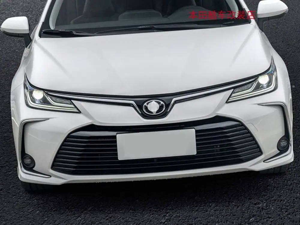 Для Toyota Corolla Автомобильная ABS Хромированная передняя противотуманная фара рамка декорация для автомобилей крышка лампы Отделка