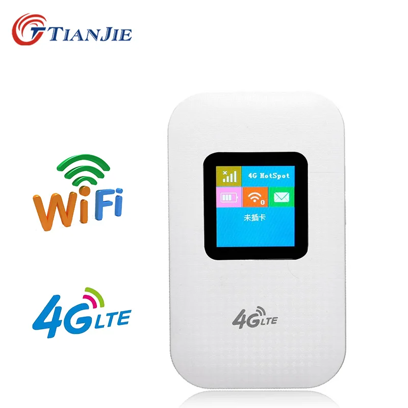 TIANJIE 4G wifi роутер LTE WCDMA GSM разблокированный беспроводной карманный роутер мобильный wifi точка доступа 3g 4G wifi роутер с слотом для sim-карты