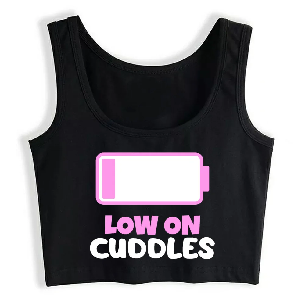 

Crop Top Women Low On Cuddles Harajuku Emo Aesthetic Grunge Tank Top Female Clothes
