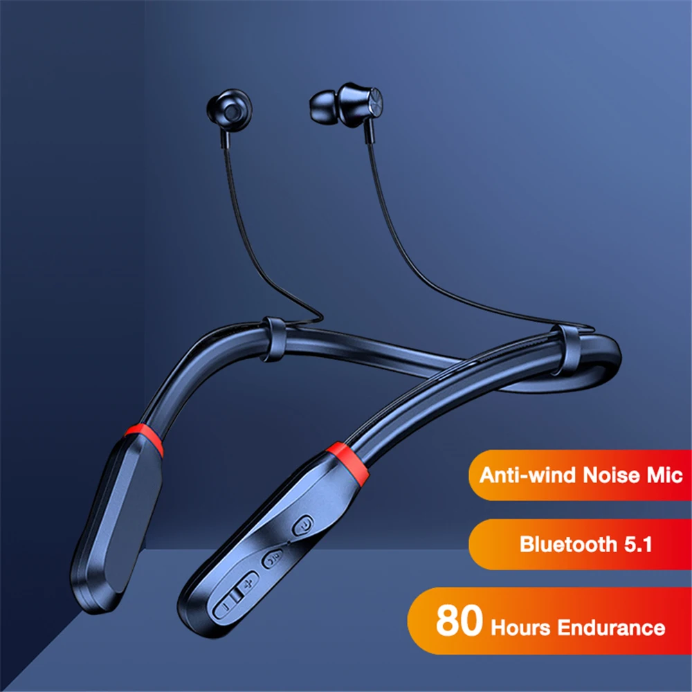 Беспроводные наушники-вкладыши I35 5 1 Спортивная Bluetooth-гарнитура с подвесной шеей