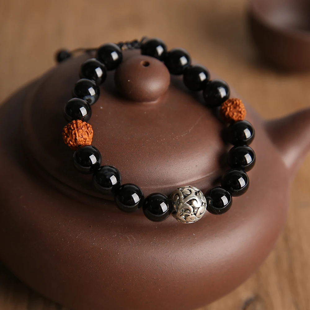 Rttooas черные браслеты из бисера с кристаллами новый модный винтажный Тибетский