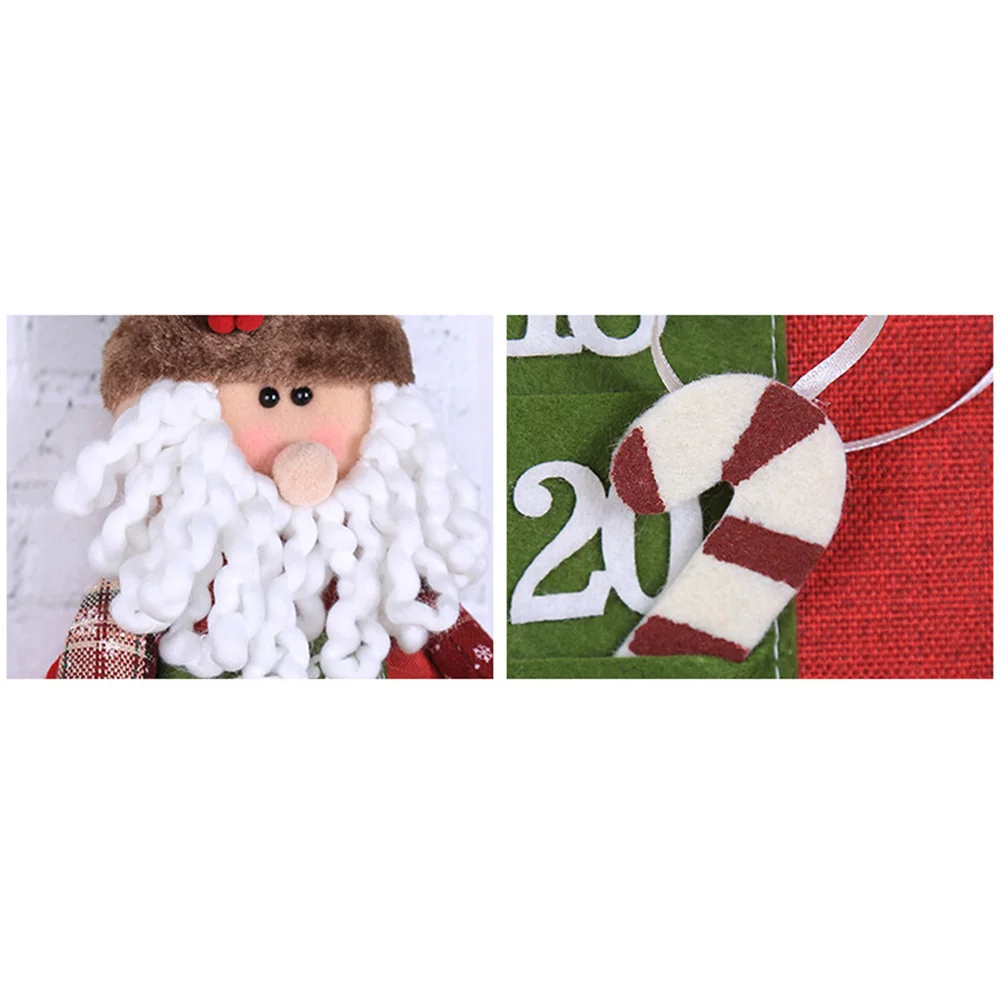 1pc Christmas calendar Advent Wall Cloth Xmas Home Seasonal Decoration