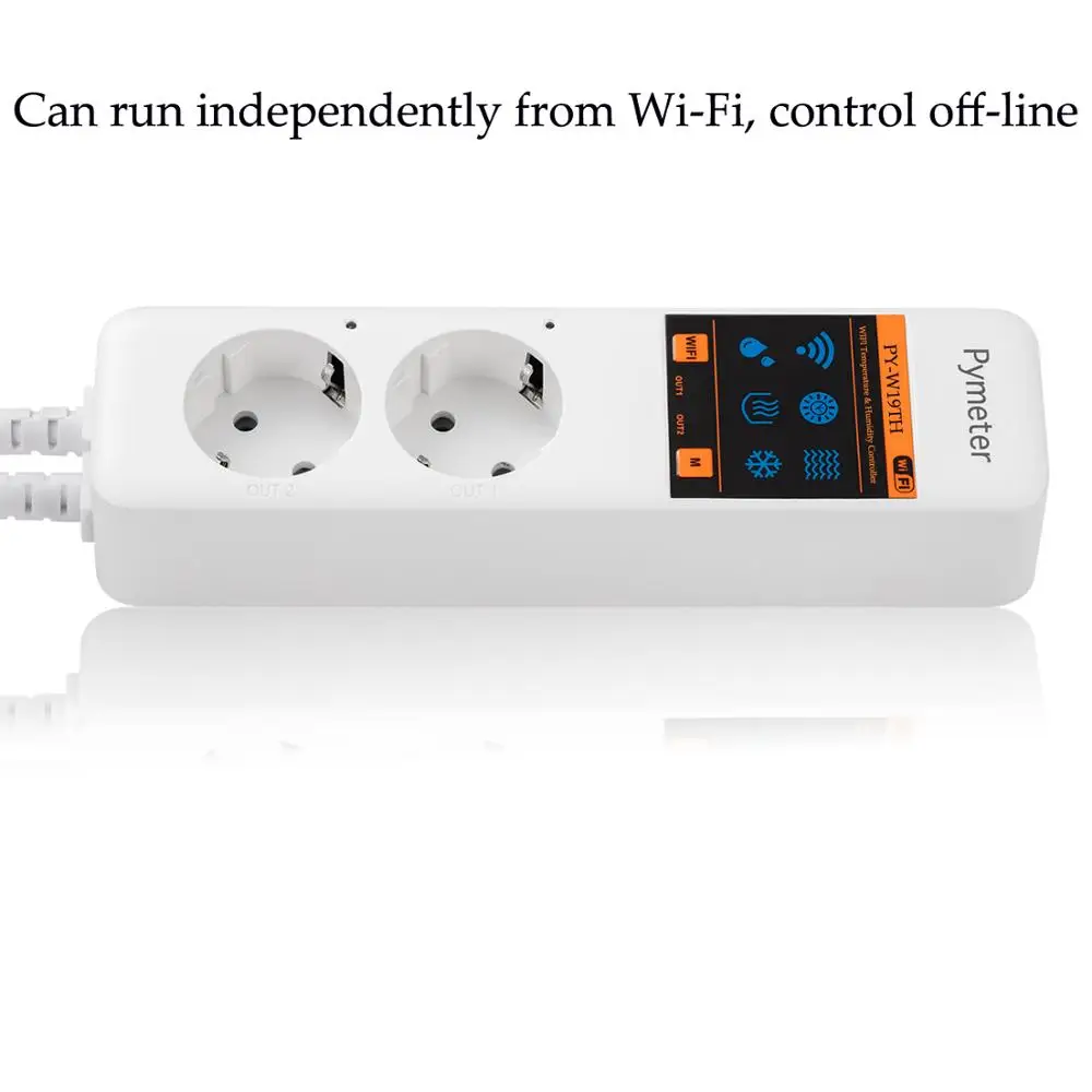 Wi Fi термостат контроллер температуры регулятор влажности выход двойное реле