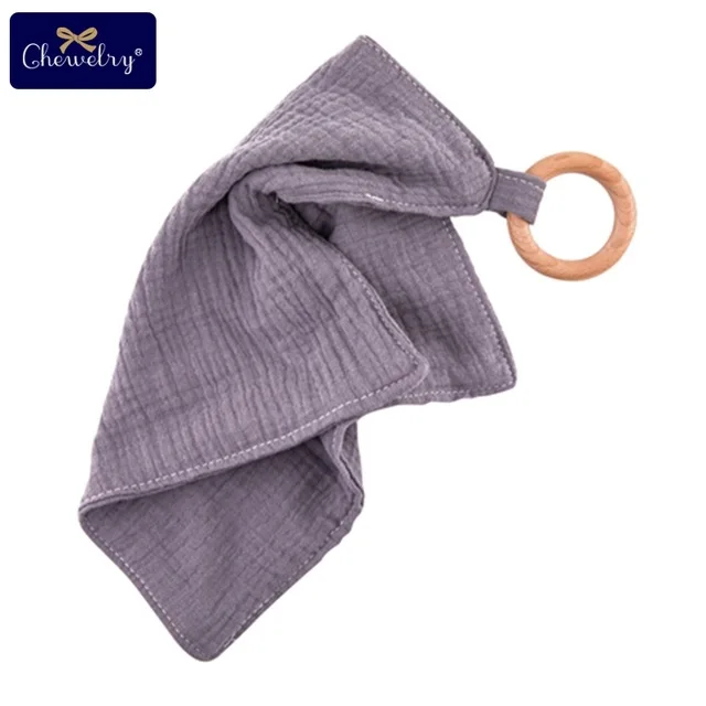 Gray bibs 1 Набор, соска с цепочкой, хлопковый детский нагрудник, прорезыватель, дерево бука, кольцо, слюнявчик, полотенце, соска с цепочкой, заячьи ушки для детей, продукт - Цвет: Gray bibs