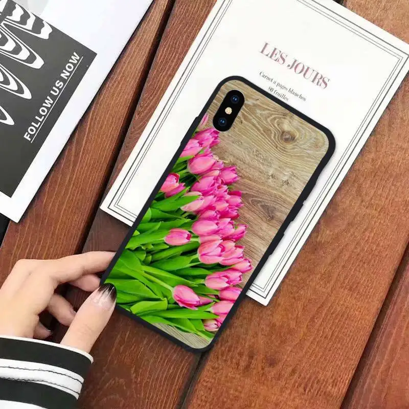 

Tulip flower Dutch national flower Phone Case for iPhone 11 12 mini pro XS MAX 8 7 6 6S Plus X 5S SE 2020 XR luxury coque cover