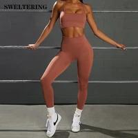 2 piece set workout clothes women tracksuits sports bra and leggings set sports wear for women gym clothing athletic yoga set