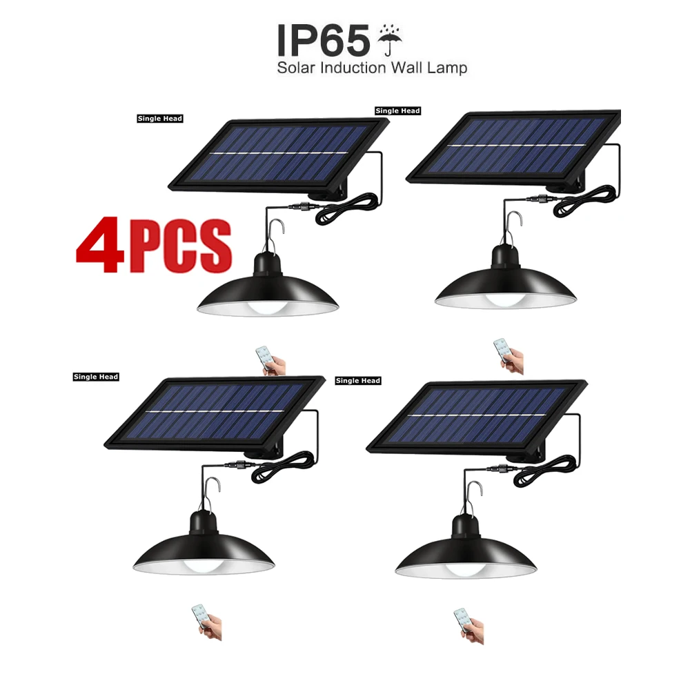 

Retro Lampshade Solar Pendant Chandelier solar Outdoor Wall Lamp Lighting Waterproof Body Emergency Night Garden Pathway Bright