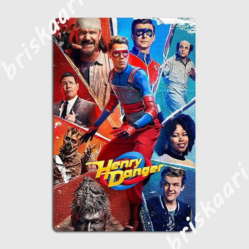 

Henry Danger Hero Movie Metal Plaque Poster Plates Retro Party Wall pub Tin sign Posters