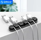 Органайзер для кабеля ORICO, силиконовый держатель для намотки кабеля USB, настольные зажимы для аккуратного управления, держатель кабеля для мыши, наушников, органайзер для проводов