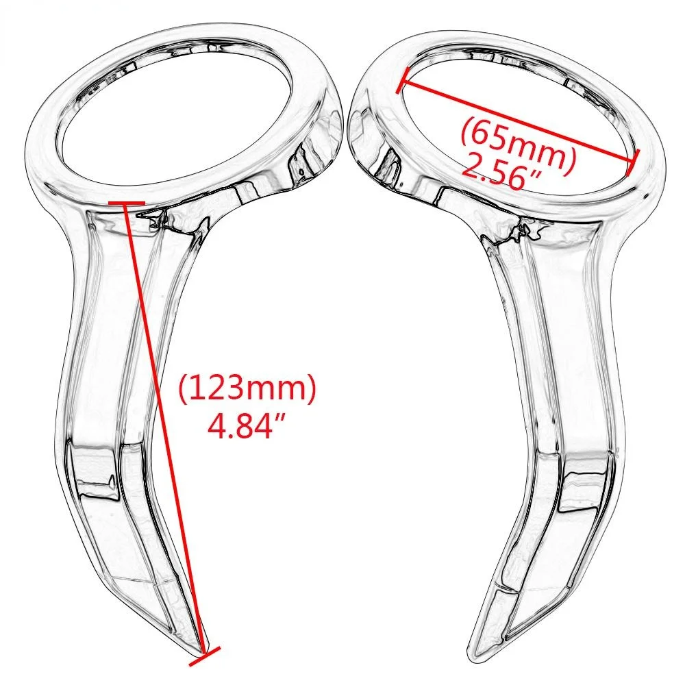 

Motorcycle Accessories Fog Light Trim Rings Chrome For Honda Gold Wing Goldwing GL1800BD GL1800B Tour GL1800 2018 2019 2020