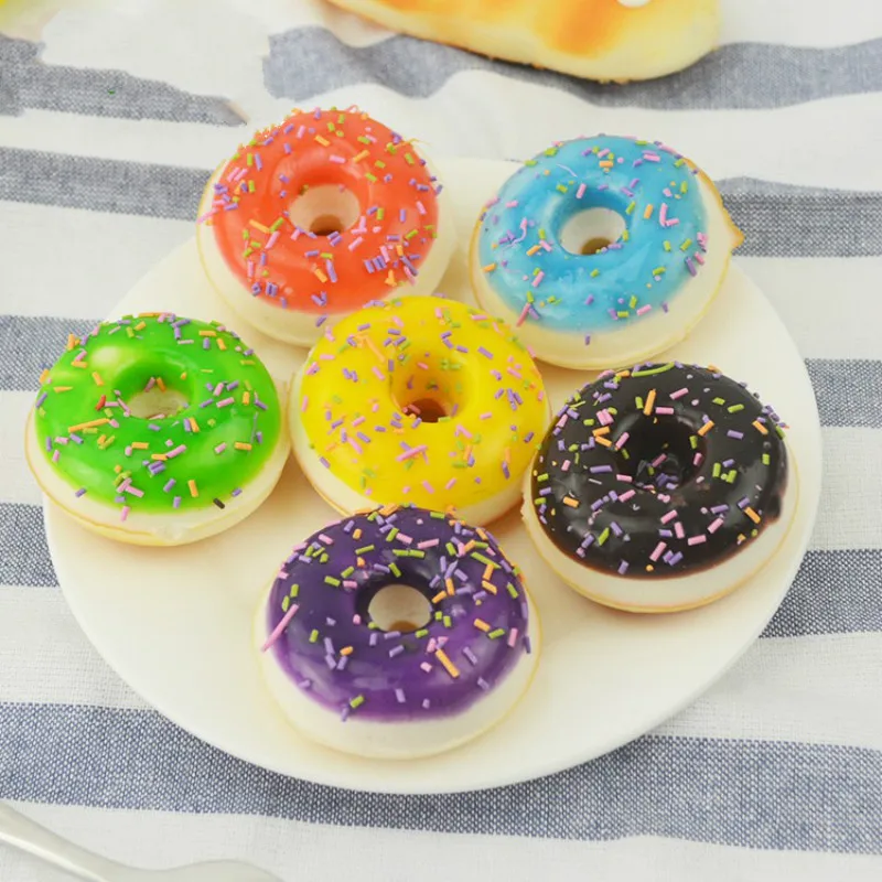 1 шт. поддельные пищевые искусственные десерты в виде пончика аксессуары для дома