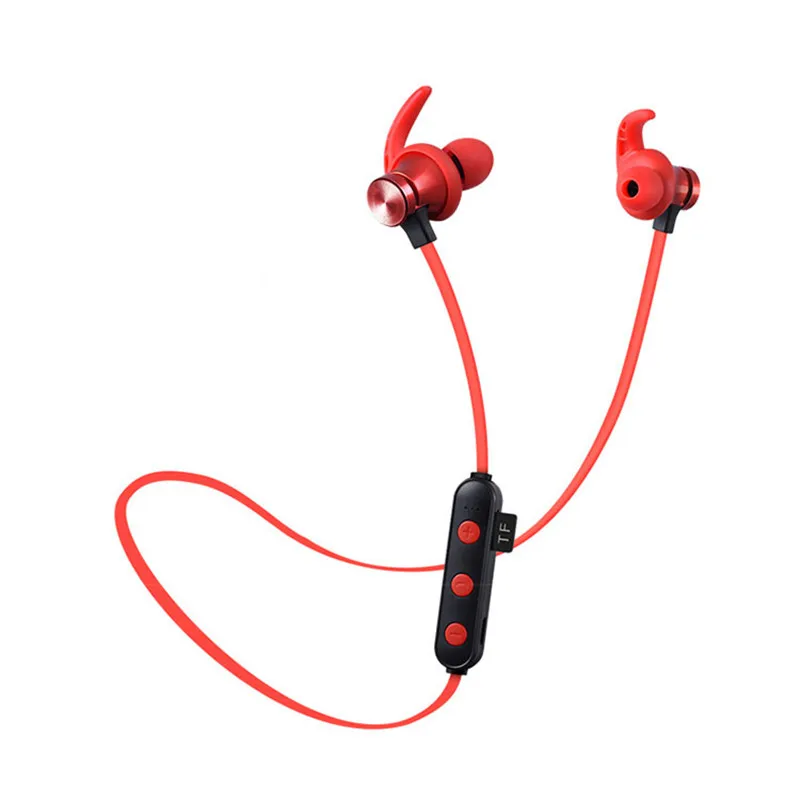 Беспроводные наушники XT22 Bluetooth с магнитной поддержкой TF SD карты стерео бас