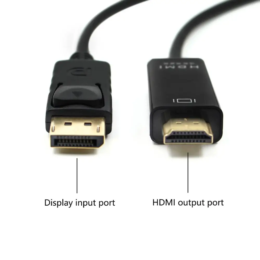 1,8 м Кабель DP-HDMI 1080P папа-папа DisplayPort к HDMI аудио кабель-адаптер Шнур для ПК HDTV проектор ноутбук 4K