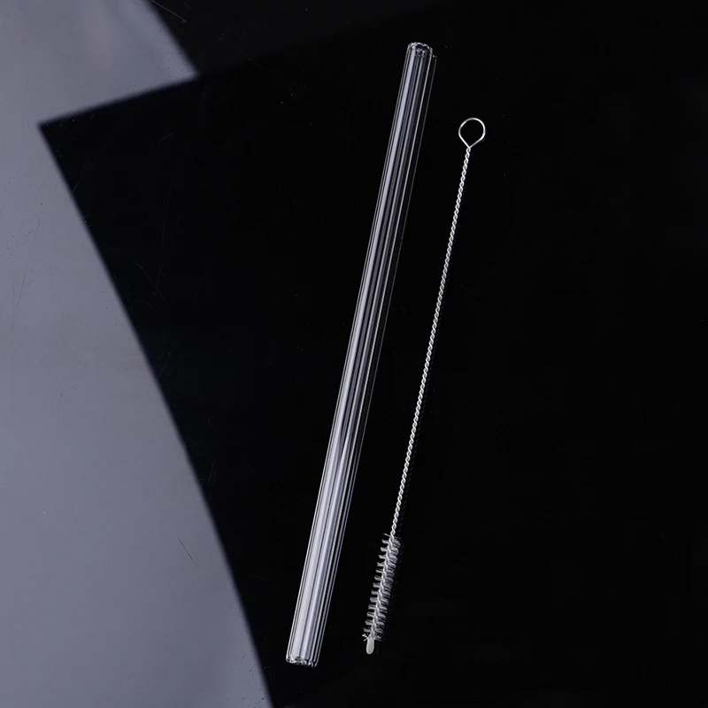 4 шт. прямые стеклянные трубы многоразовые присоски для питьевой соломы с