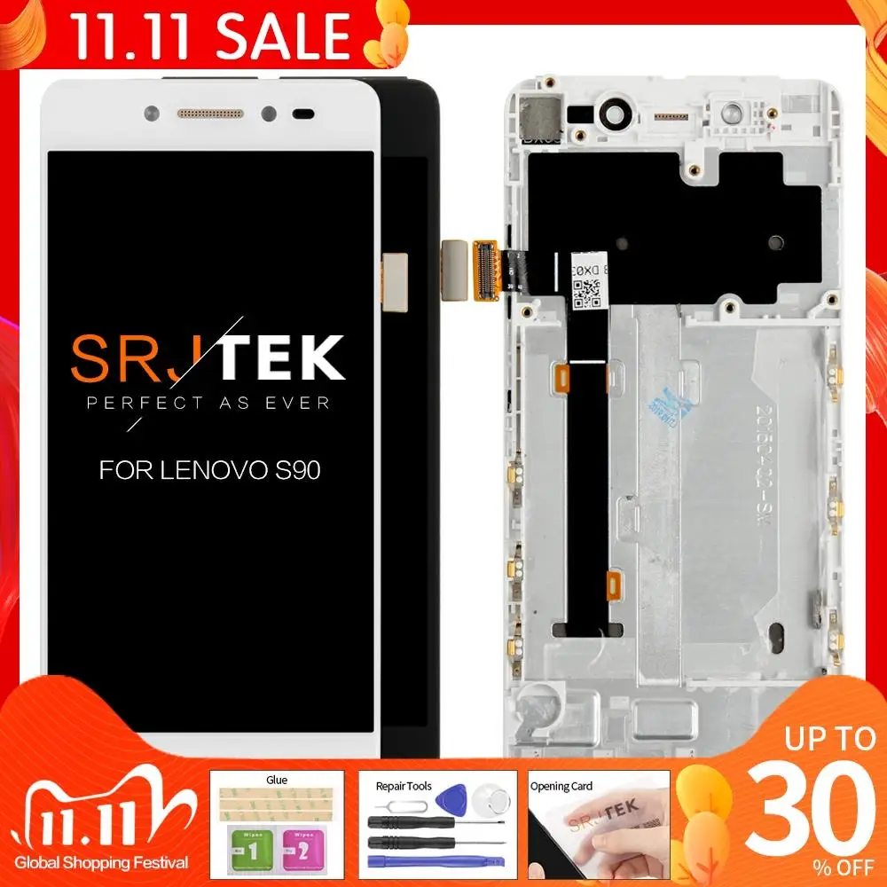 5 ''для Lenovo S90 ЖК дисплей с сенсорным экраном дигитайзер для сборки корпусом T U A