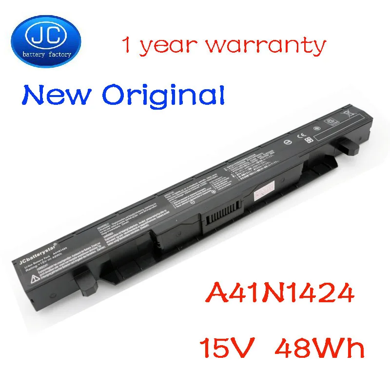 JC оригинальный 15В 48WH A41N1424 Аккумулятор для ноутбука ASUS ROG ZX50 ZX50J ZX50JX ZX50V ZX50VW GL552 GL552VW