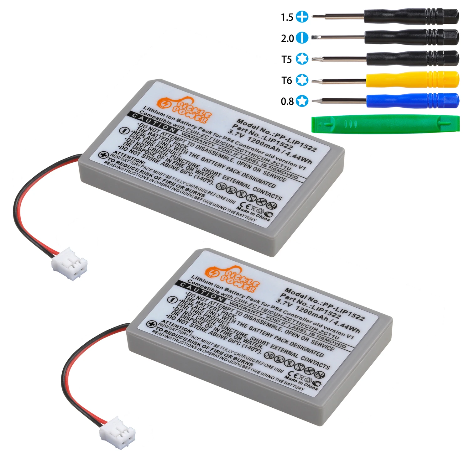 

2x Battery for Sony Gamepad PS4 Battery DualShock4 V1 Bluetooth Wireless Controller Rechargeable Batteries CUH-ZCT1E CUH-ZCT1U.