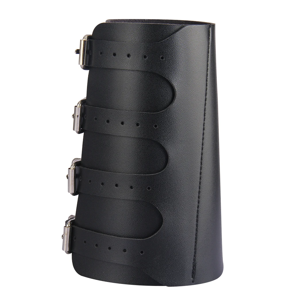 Unisex Pu Leather Gauntlet Wide Bracer Arm Armor Wristband Protector Cuff String Steampunk Bangle Buckle Bracers Cosplay Props | Украшения