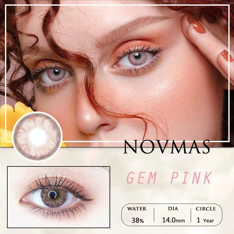 

1pair(2pcs) Colored Lenses For Eyes Blue Lenses Brown 1 Year Use Makeup Purple Contact Lenses For Eyes Contact Lens With Color