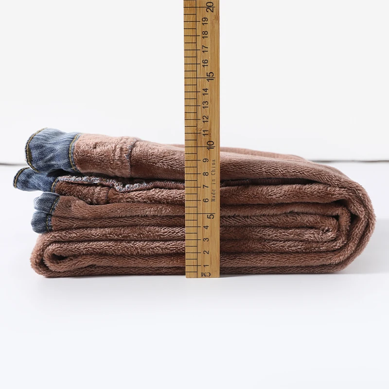 Зимние женские толстые бархатные флисовые теплые Мешковатые расклешенные