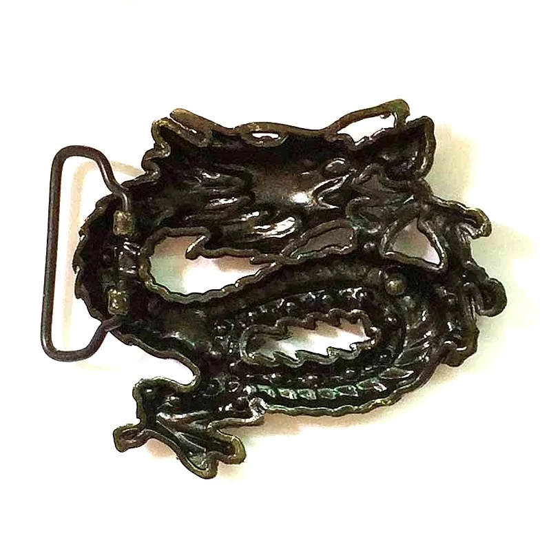 Роскошные Бронзовые цветные пряжки для ремня в стиле дракона мужские