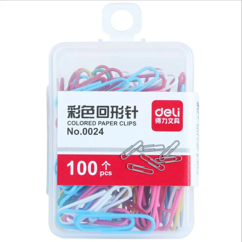 12packs/lot Candy color metal paper clips Memo note clip Gift bookmarks Stationary Office accessories School supplies G131