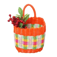 cute handbag plastic knitted strap makeup organizer for women toilet bag kawaii basketry eco friendly products small size