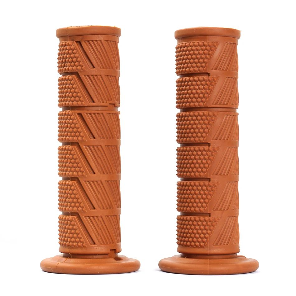 

7/8" Handle Bar Retro Rubber Motorcycle Bike Vintage Handlebar Coke Bottle Hand Grip For Truimph CG125 CB400 Cafe Custom