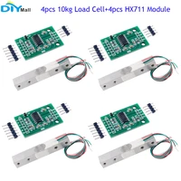 4set hx711 ad module 10kg load cell digital portable electronic kitchen scale weight weighing sensor yzc 133 for arduino rpi