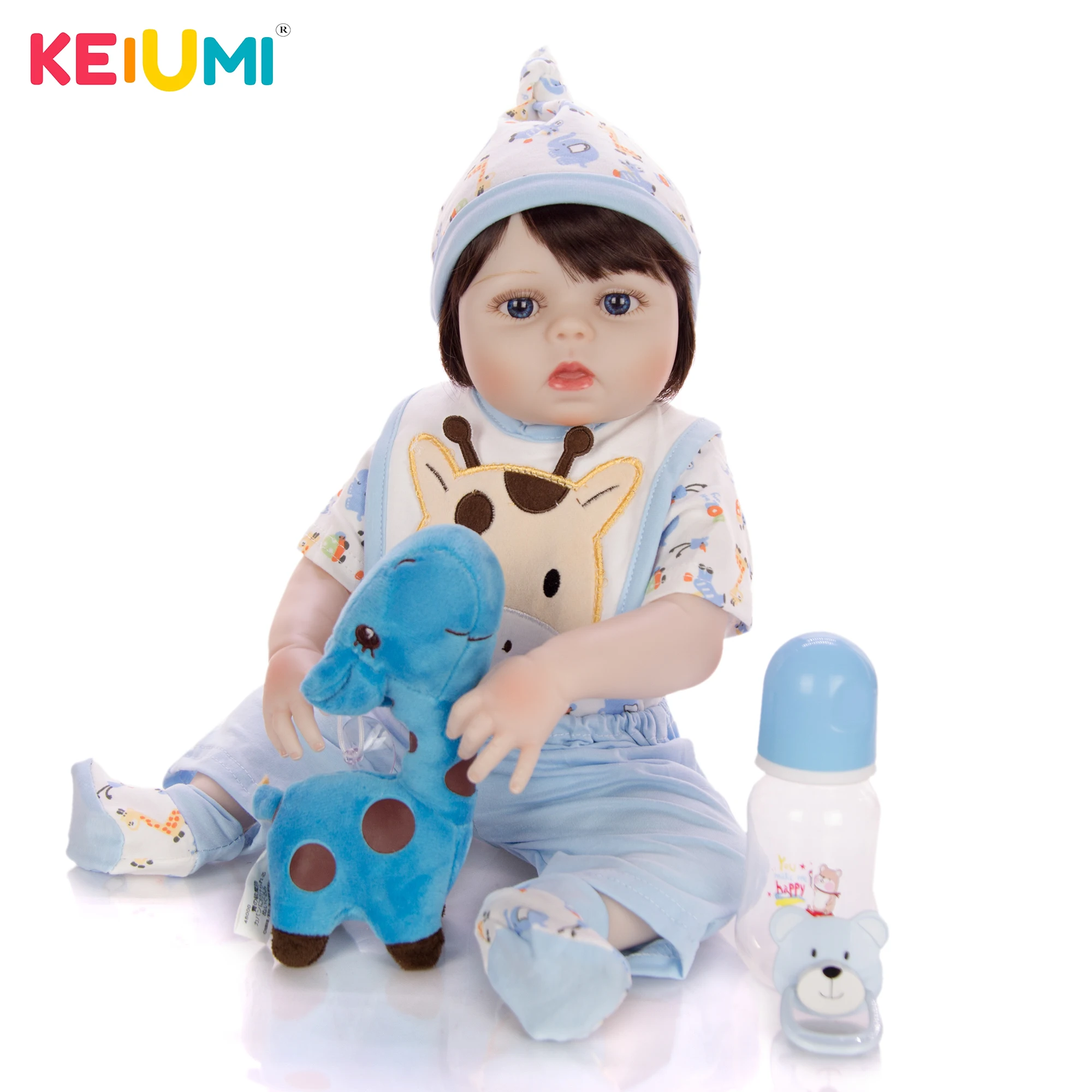 KEIUMI 19 ''силиконовая игрушка ручной работы полностью виниловая кукла для