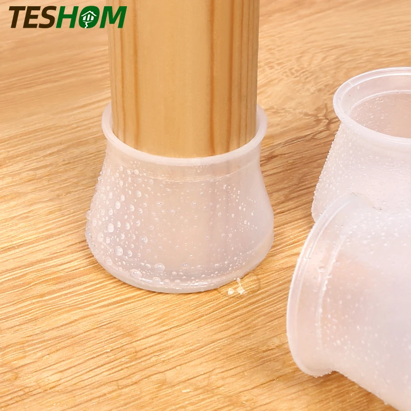 4 шт./компл. нескользящий Силиконовый коврик для защиты ног от непогоды | Мебель