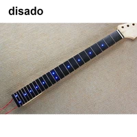 a neck inlay blue led dots rosewood fretboard maple electric guitar neck accessories parts guitarra musical instruments