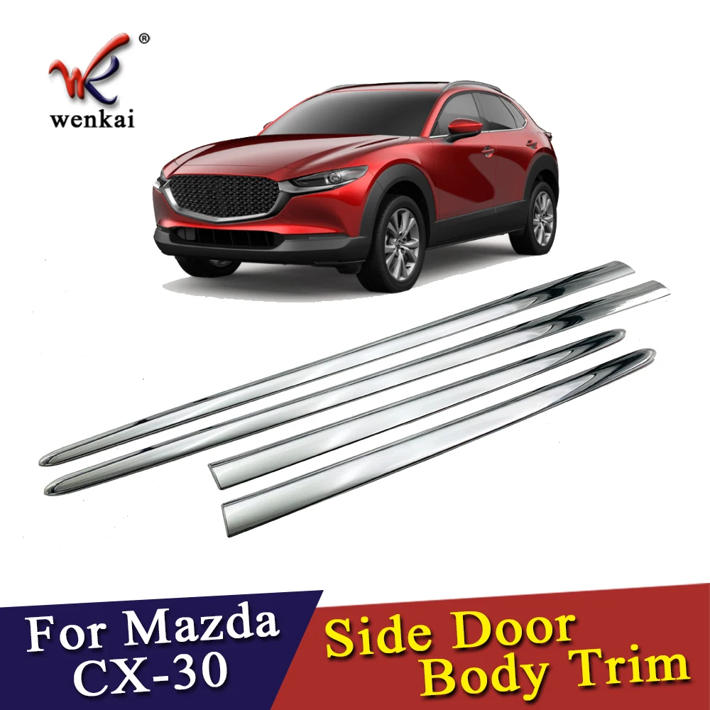 ABS Хромированная Боковая дверь корпус формовочная Накладка для Mazda CX 30 2020