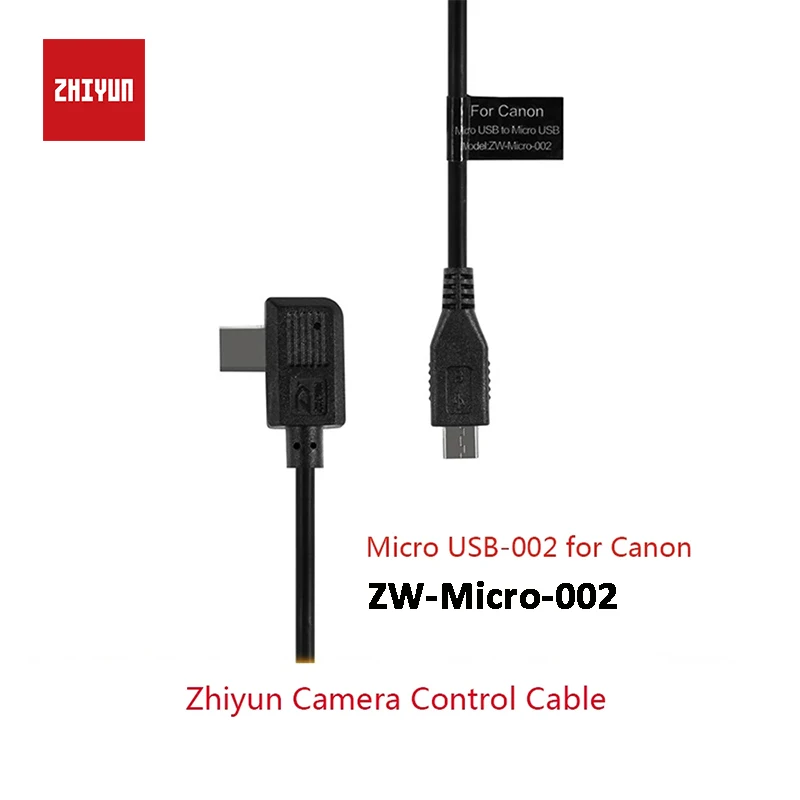 

ZHIYUN Official Camera Control Cable Micro USB to Micro USB Cable ZW-Micro-002 Accessoriesfor Canon 5D4