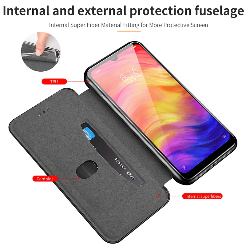 Кожаный флип-чехол для Xiaomi redmi note 7 Магнитная подставка-чехол на xaomi redmi note 5 6 Pro карта кошелек защитный чехол