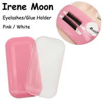 false eyelashes silicone stand white pink strip lashes silica holder individual eyelash extension application makeup tools
