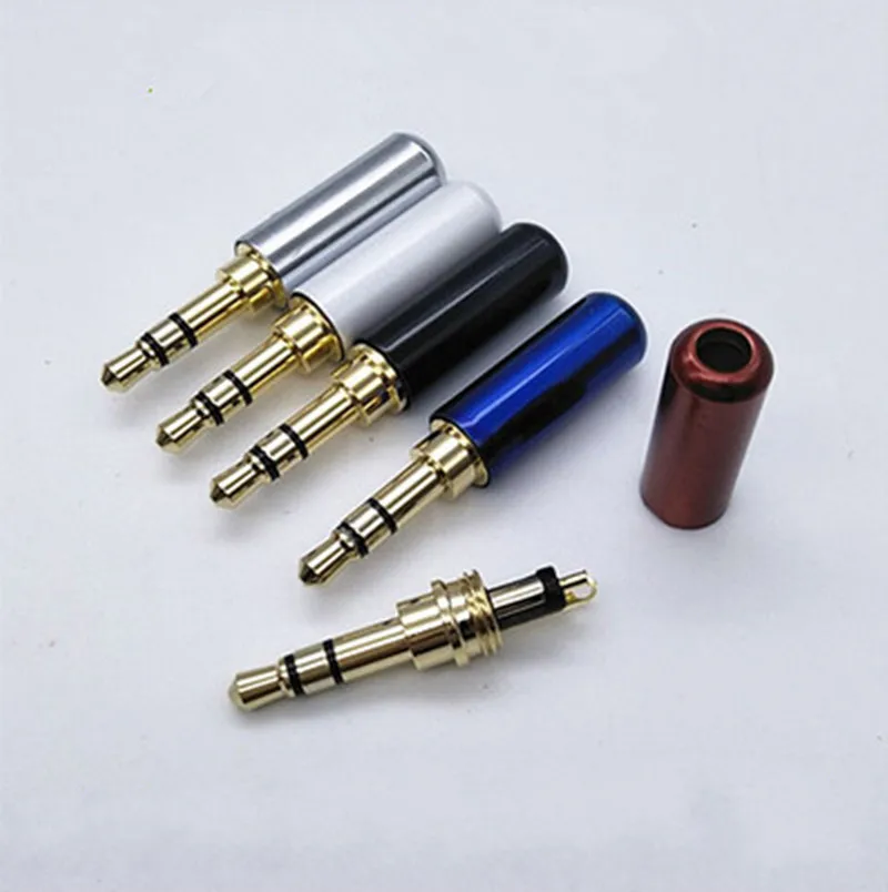 

2pcs 3 Pole 3.5mm Plug Male Headphone Jack with Clip 3.5 mm Stereo Audio Connector
