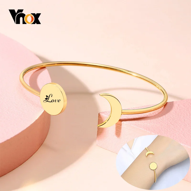 

Браслет на запястье женский Vnox, с гравировкой