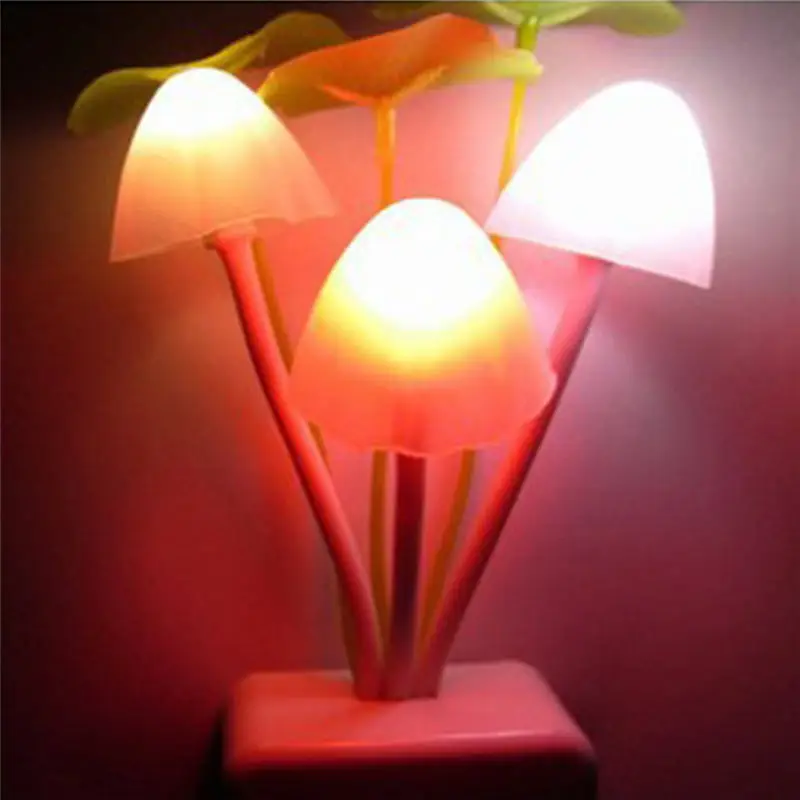 Светодиодный ночсветильник с датчиком в виде грибов декоративная лампа для