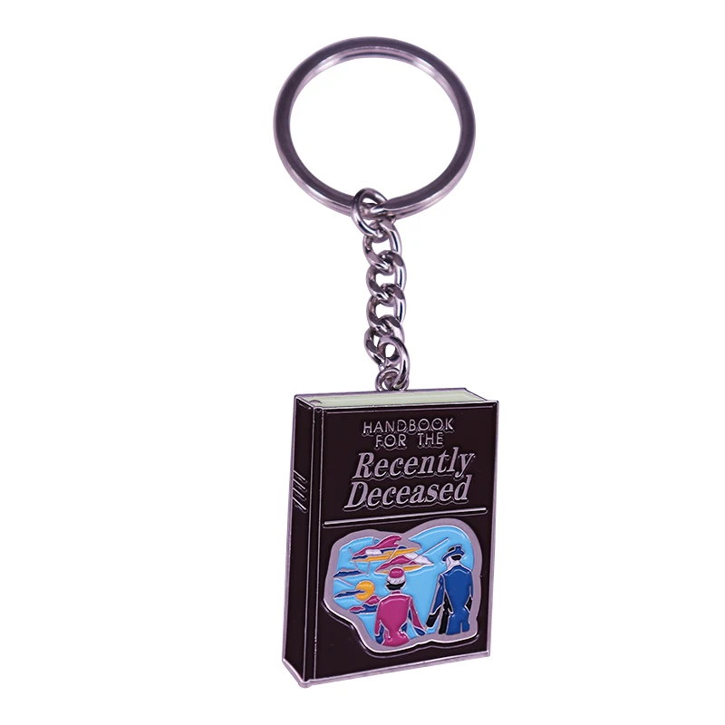 

Books in Movies-Beetlejuice keyring Handbook for the Recently Deceased Keychain