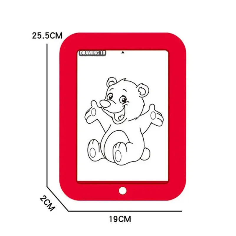 3D волшебный коврик для рисования со светодиодной подсветкой светящаяся доска