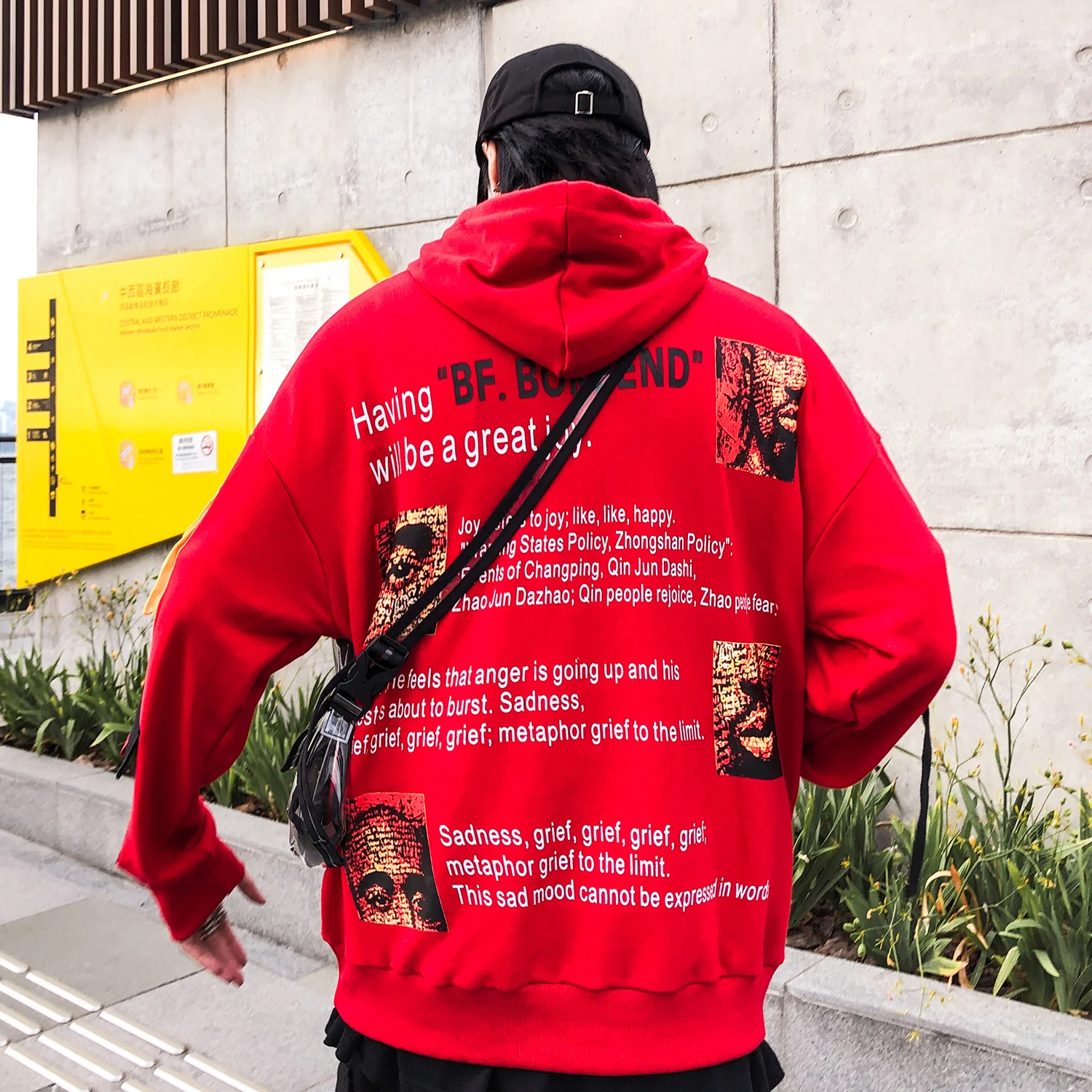 Aelfric eden с буквенным принтом мужские толстовки Harajuku повседневные штаны с карманами хлопковая толстовка Уличная Хип Хоп Модный пуловер