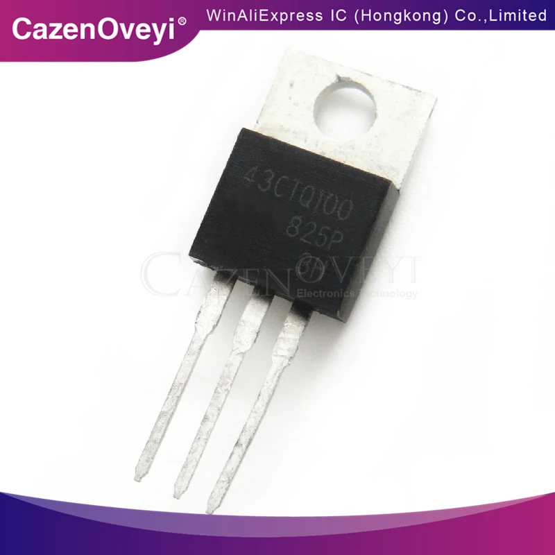 

10 шт./лот 43CTQ100 TO-220 100V 43A новый оригинальный фотоэлемент