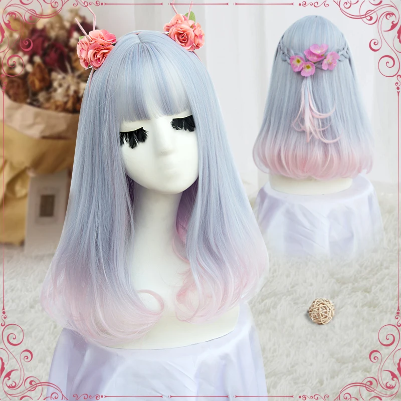 

(Alice-Wig 047) Heat Resistant Fiber Hairpiece Synthetic Hair Wig Anime Lolita Cosplay Wig