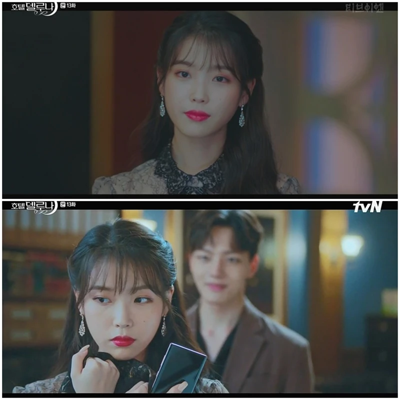 

Korean East Gate personality druna Hotel Li Zhien IU same Elegant temperament, high quality sweet and lovely earrings