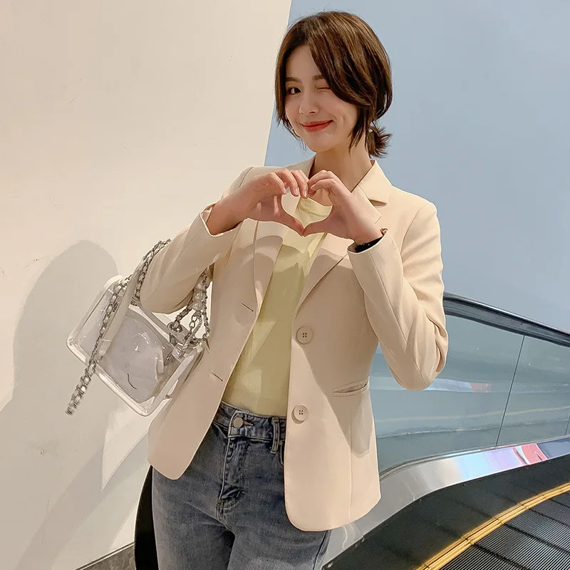 Осень 2019 новый корейский стиль модный маленький костюм повседневный Тонкий